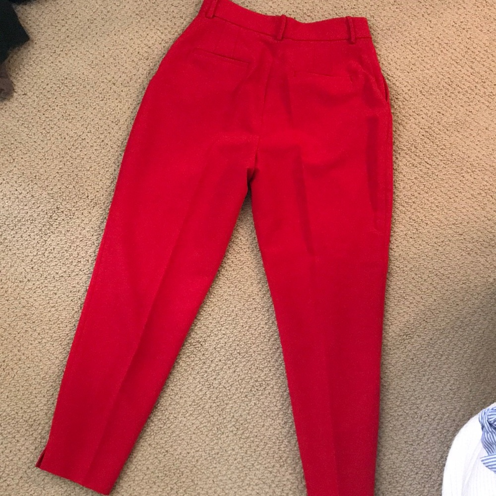 Zara red slacks